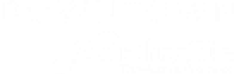 2025 downtown northville logo white 250px h