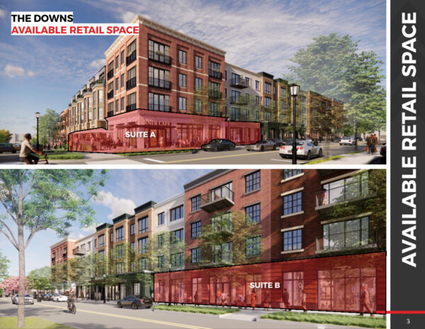 The Downs retail space available for lease.